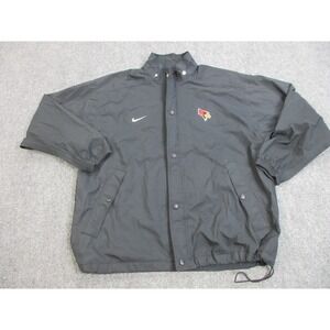 Illinois State Redbirds Jacket Mens Large Black Team Issued NCAA Football Nike‎
